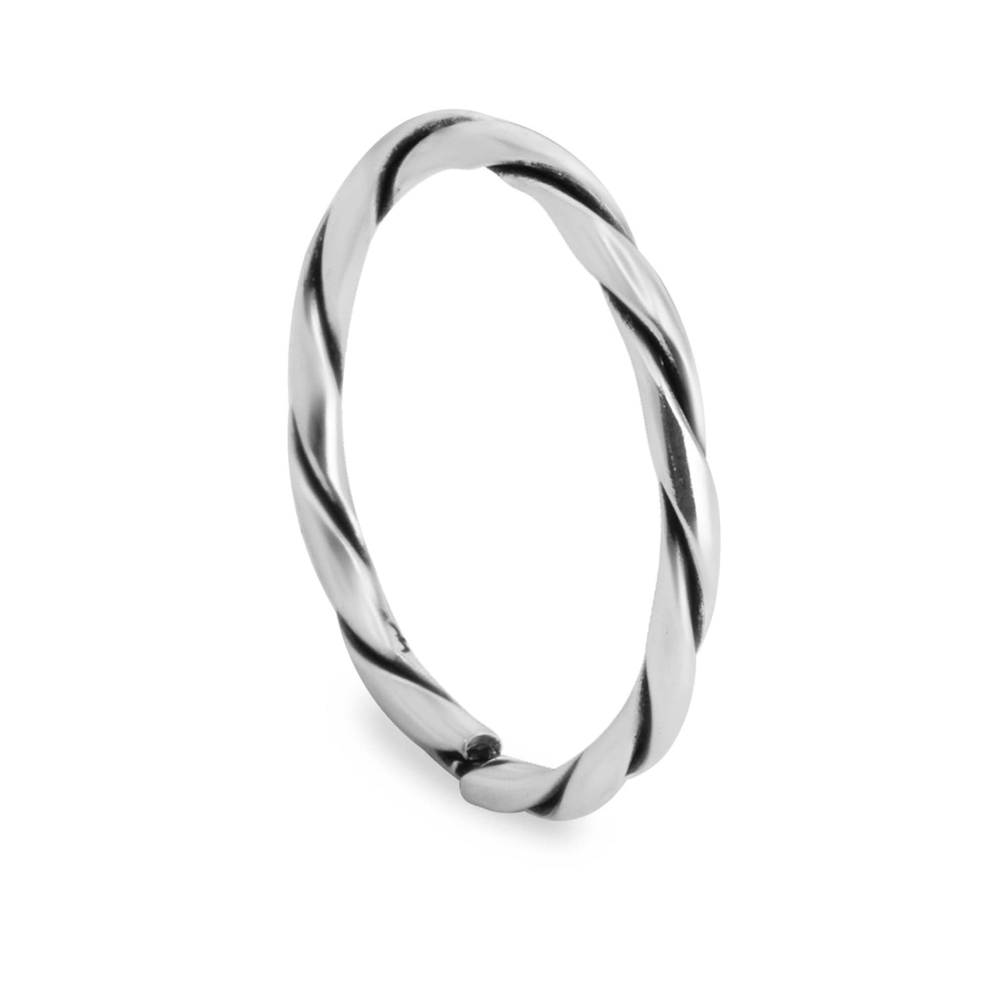 Anillo de Plata 925 Estilo Semi Anudado