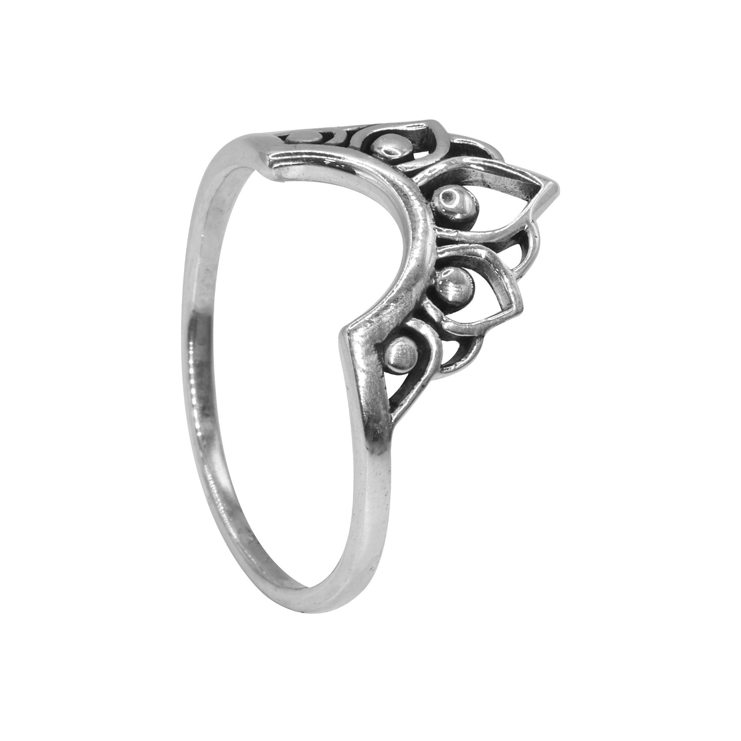 Anillo de Plata 925 Liso Corona