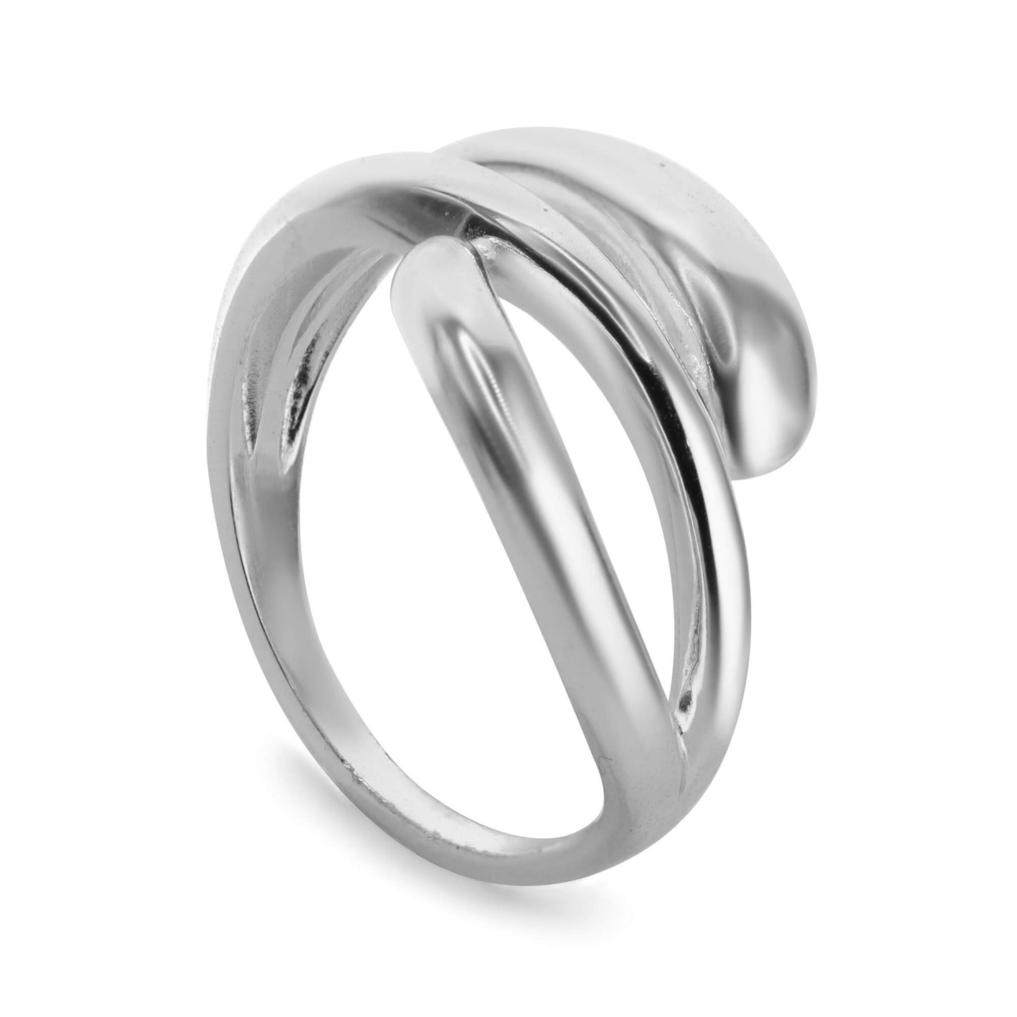 Anillo de Plata 925 Triple Banda Lisa Ondeada