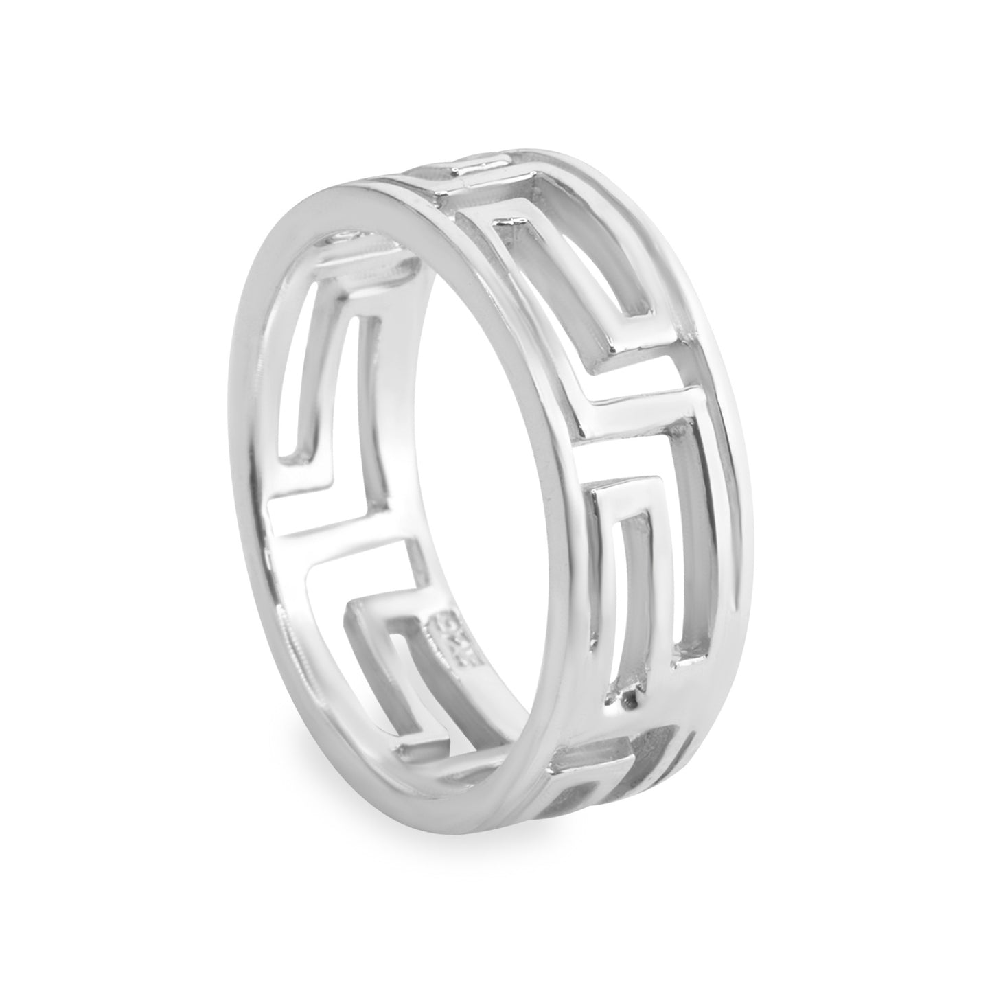 Anillo de Plata 925 Diseño Laberinto