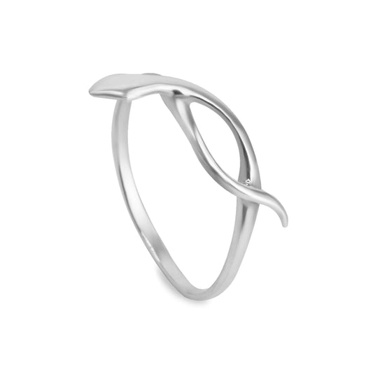 Anillo de Plata 925 Forma de Serpiente Lisa