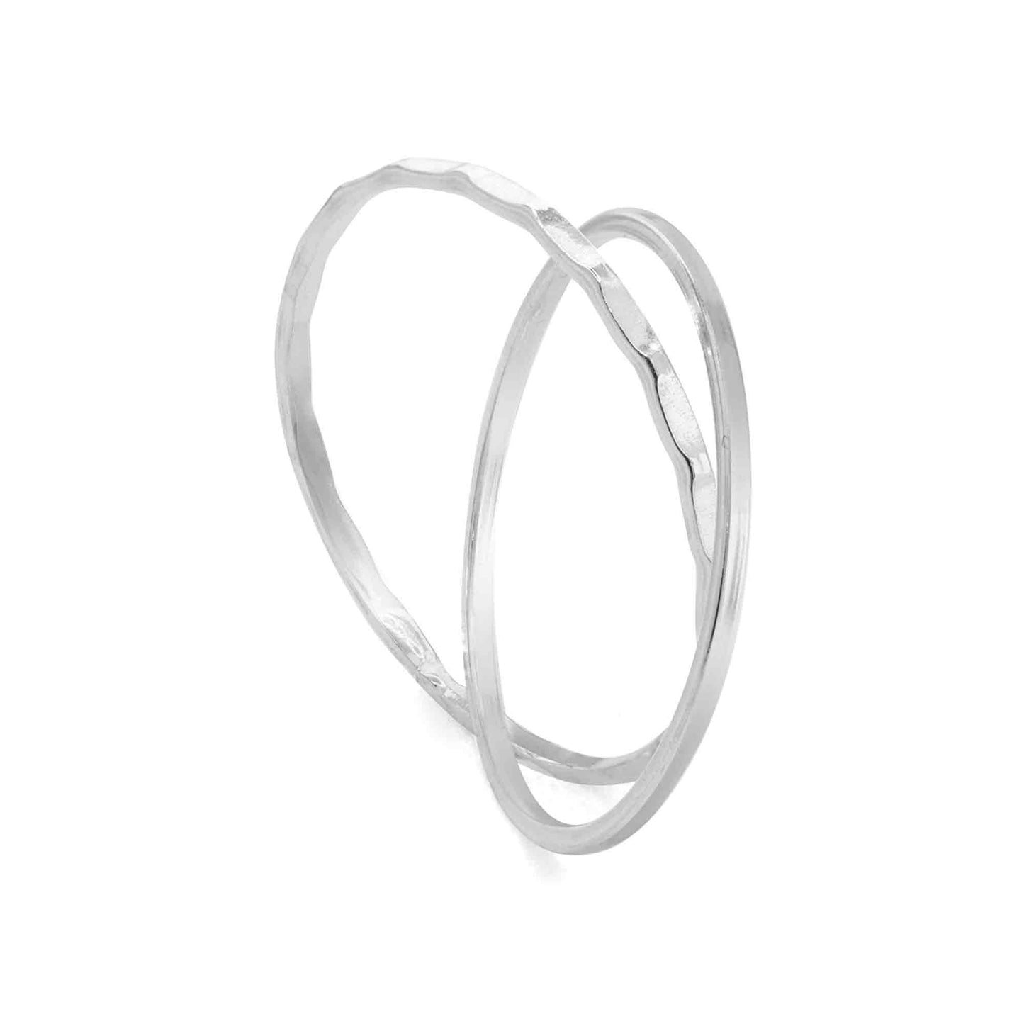 Anillo de Plata 925 Dobles Entrecruzados
