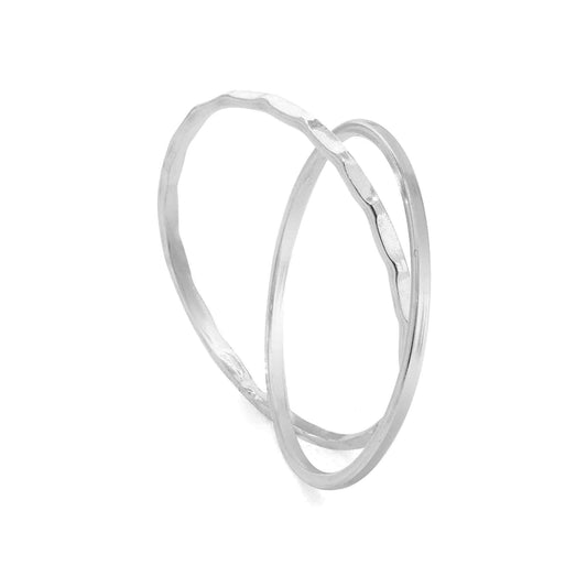 Anillo de Plata 925 Dobles Entrecruzados