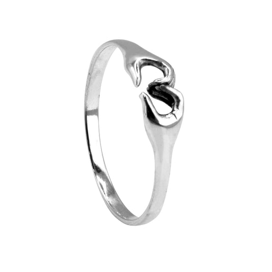 Anillo de Plata 925 Manos Corazón