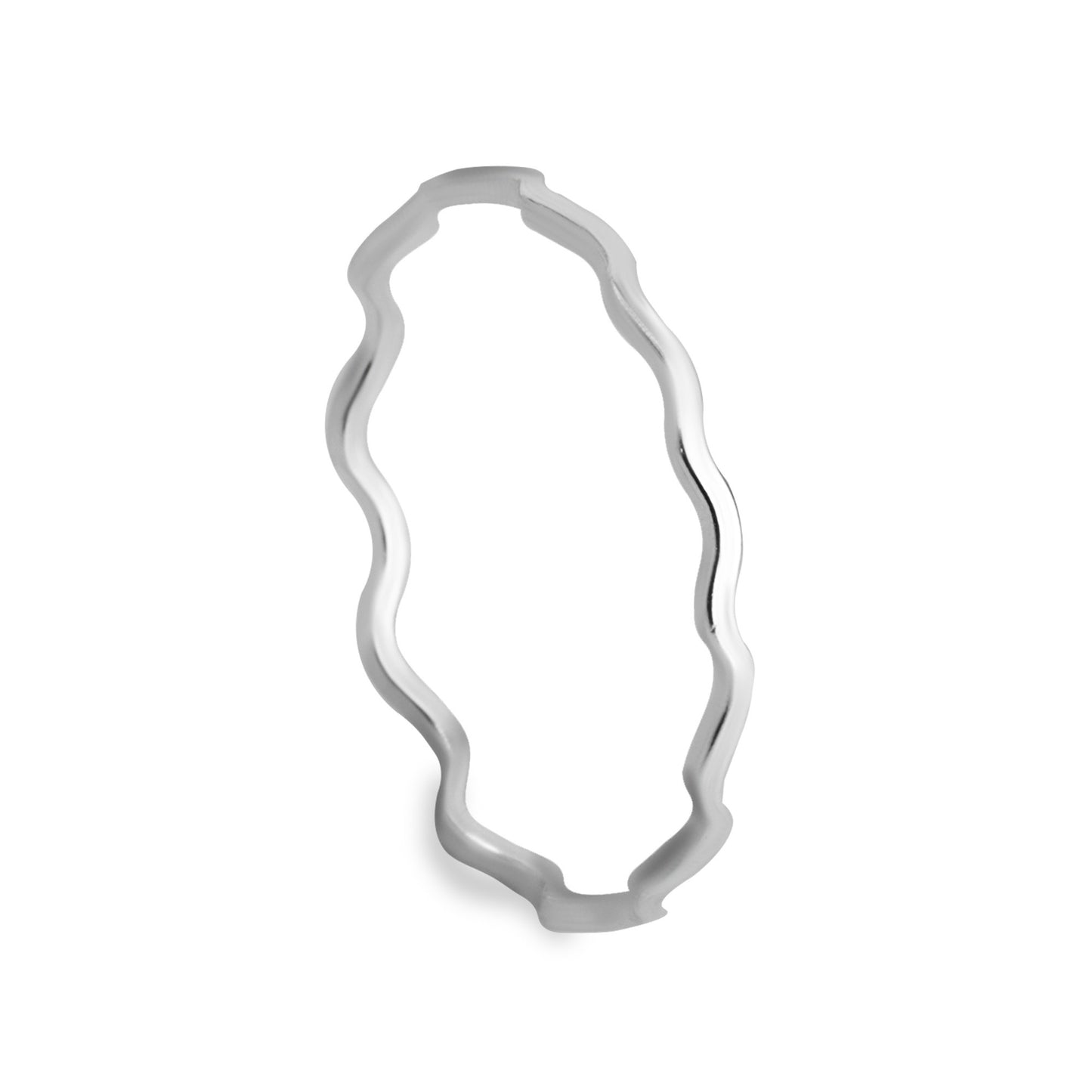 Anillo de Plata 925 Modelo Delgado Ondulado