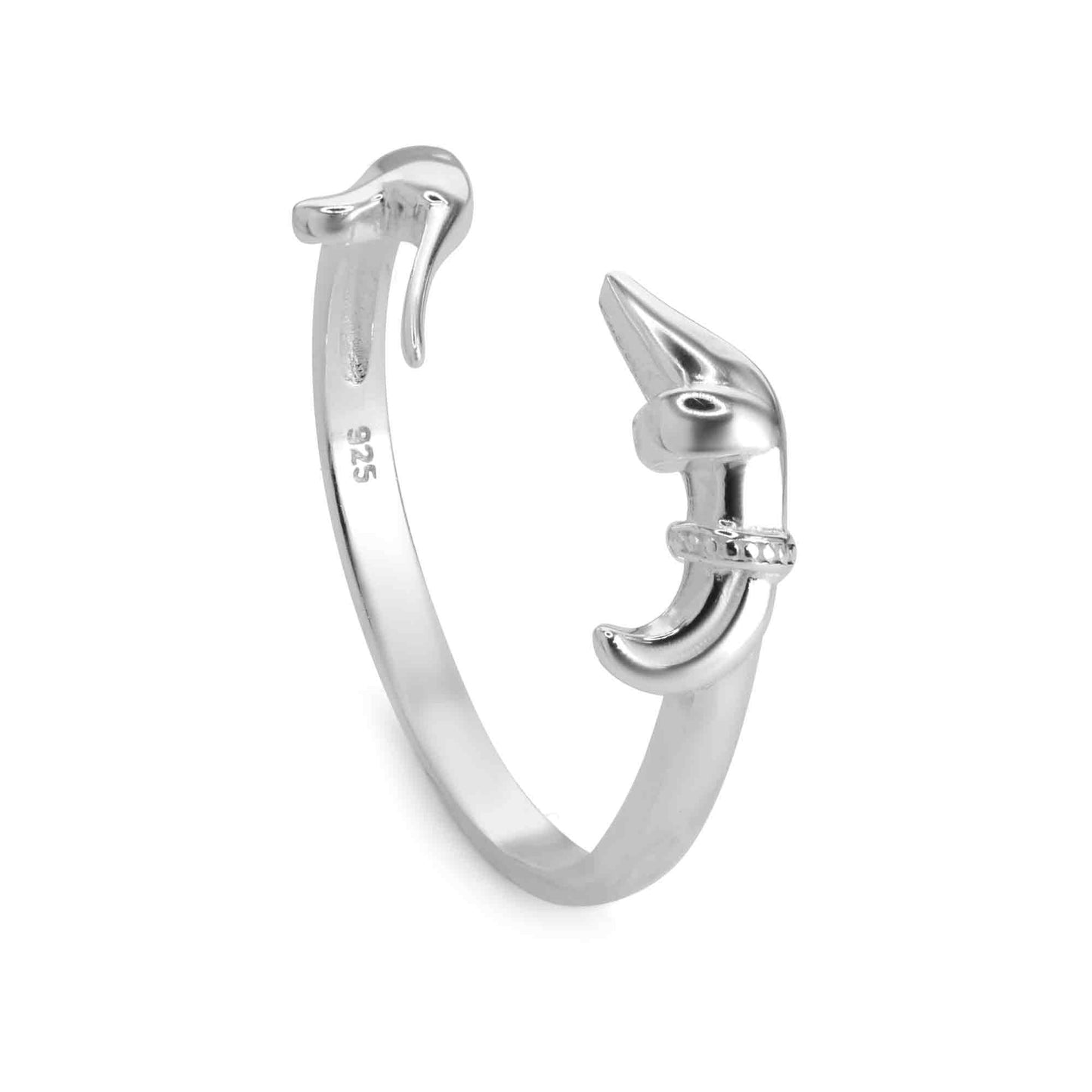 Anillo de Plata 925 Semi Abierto Diseño Perro Salchicha