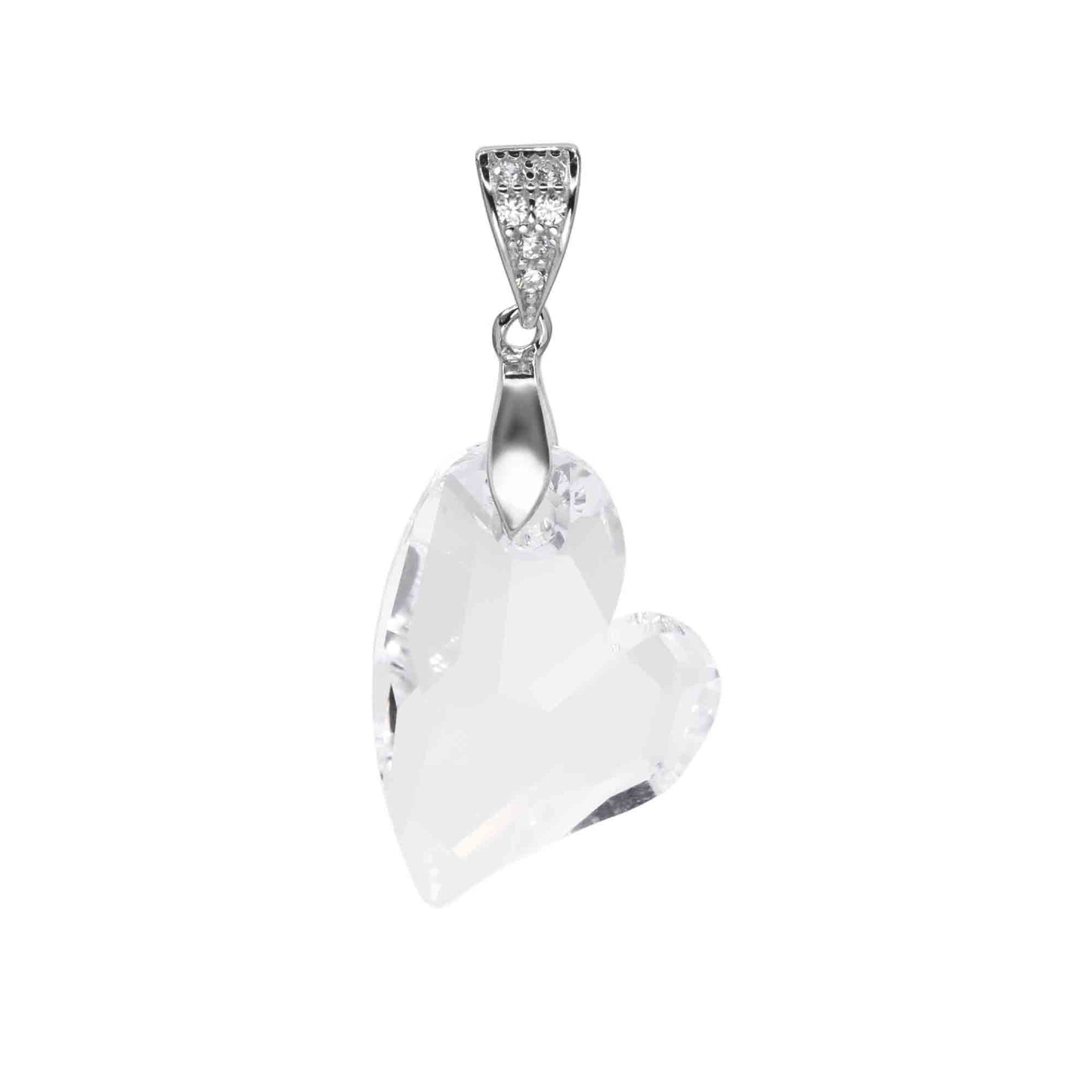 Colgante de Plata 925 Diseño Corazón de Cristal Swarovski Elements