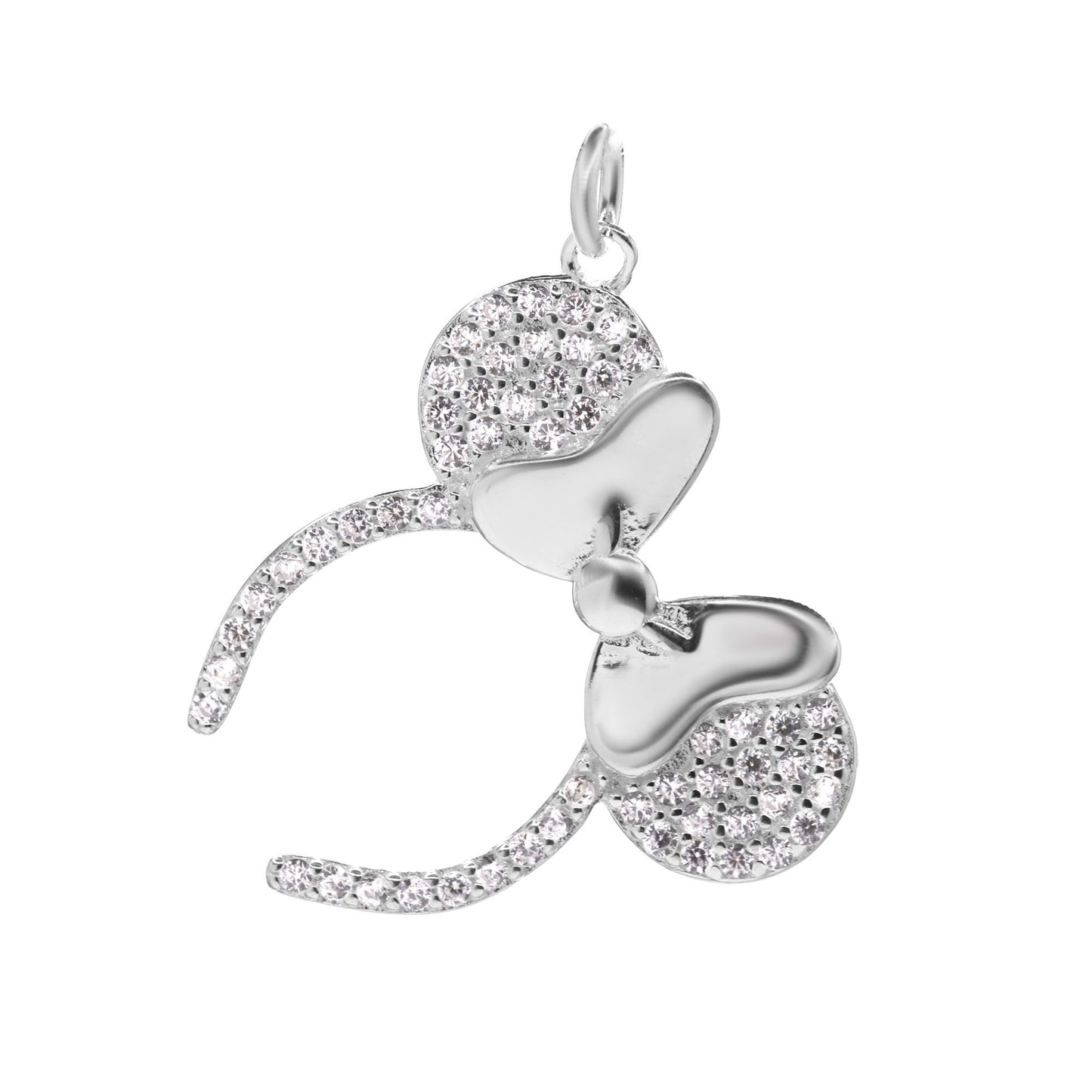Colgante de Plata 925 Figura Minie Mouse con Circones