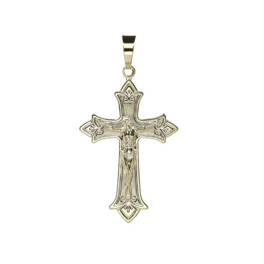Colgante Enchapado en Oro Diseño Cruz