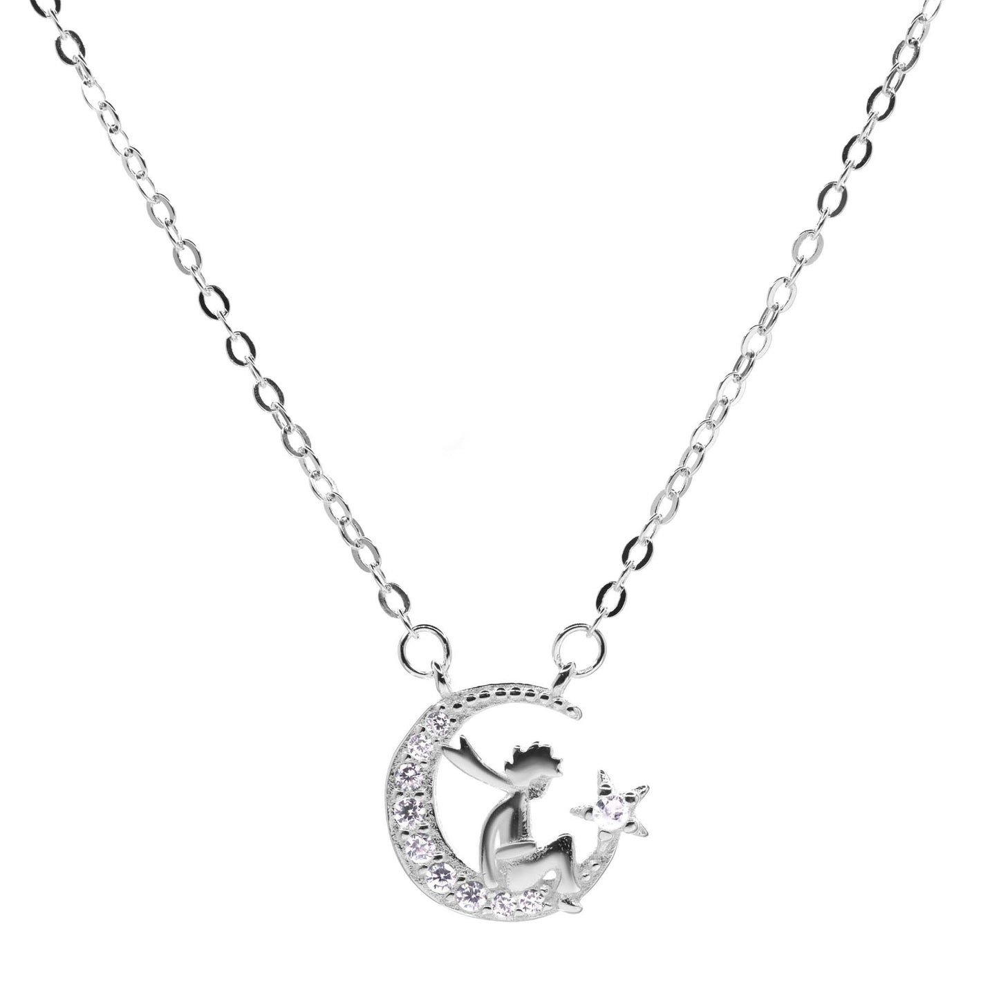 Collar de Plata 925 Modelo Circular Principito con Circones