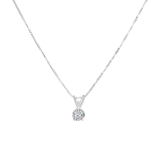 Collar de Plata 925 Punto de Luz con Delicado Valier 40 cm
